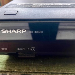 【ジャンク品】 SHARP ブルーレイレコーダーの画像