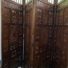 木製パーテーション　アジアン
