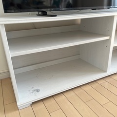 IKEA テレビ台 イケア TV台 BORGSJO ホワイト テレビボード 白 中古の画像