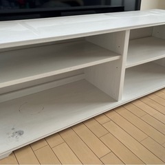 IKEA テレビ台 イケア TV台 BORGSJO ホワイト テレビボード 白 中古の画像