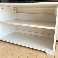 IKEA テレビ台 イケア TV台 BORGSJO ホワイト テレビボード 白 中古の画像