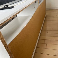IKEA テレビ台 イケア TV台 BORGSJO ホワイト テレビボード 白 中古の画像