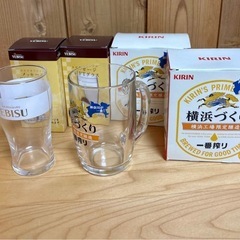 希少！キリン一番搾り 横浜づくり ビアグラス他、4個の画像