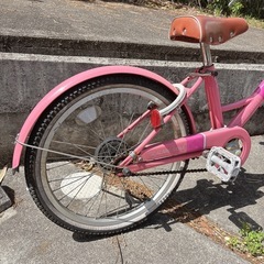 【引渡者決定】子供用自転車　女の子　低学年　ピンクの画像