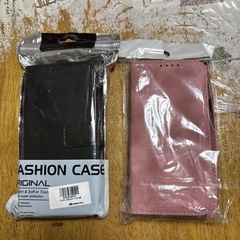 Galaxy S22 手帳型ケース ピンク ブラック 2色セットの画像