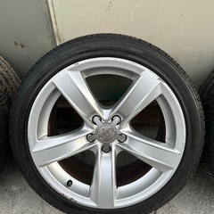 アウディ　A5 純正　ホイールタイヤセット　4本　タイヤサイズ245/40R18 タイヤ年式　フロント2020年　リア年式2024年の画像