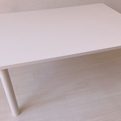 美品　ニトリ　ローテーブル　白