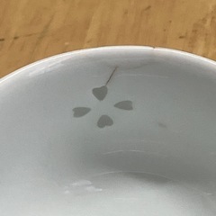 ⭐︎値下げ⭐︎2505-122 急須・湯呑み入れ  おぼん&湯呑み４客セット バラ売り不可 キズ 汚れありの画像