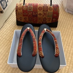 【シャレ着用】草履バッグセット【L寸】