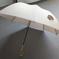 ベージュ　長傘