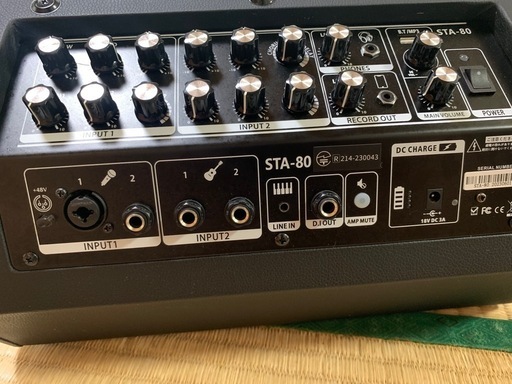 FIREGLOW sta-80 ストリートアンプ　未使用品 アウトドアに最適なバッテリー駆動アンプ！【FIREGLOW】STA-80BK