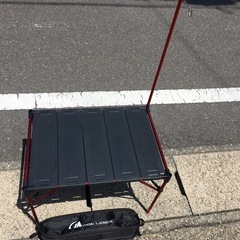 クリーニング済み アウトドアテーブル　ムーンレンス 