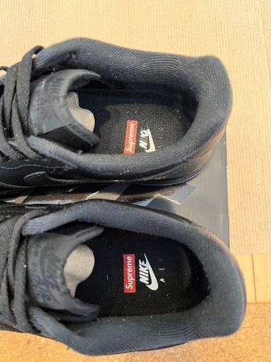 ほぼ新品❗️24.5cm Supreme × Nike Air Force 1 Low "Black"