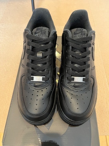 ほぼ新品❗️24.5cm Supreme × Nike Air Force 1 Low "Black"