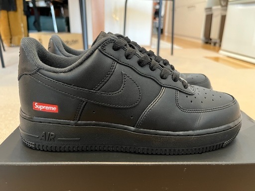 ほぼ新品❗️24.5cm Supreme × Nike Air Force 1 Low "Black"