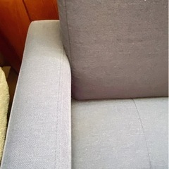 ソファ　2人掛け　ブルーの画像