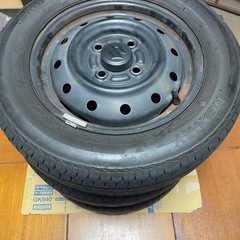 ブリヂストン  サマータイヤ155/65 R13　スズキ純正ホイール　4本　の画像