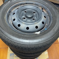 ブリヂストン  サマータイヤ155/65 R13　スズキ純正ホイール　4本　の画像