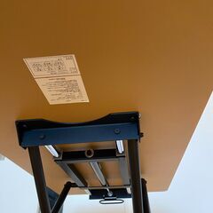 ニトリ　昇降センターテーブル(ライザN LBR/BK)の画像