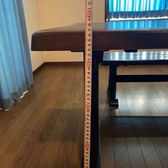 決まりました　ダイニングテーブル　ベンチセットの画像