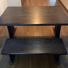 決まりました　ダイニングテーブル　ベンチセットの画像
