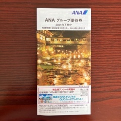 ANA株主優待券1枚とANAグループ優待券冊子1冊の画像