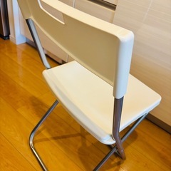 イケア IKEA 折りたたみチェア GUNDE ホワイトの画像