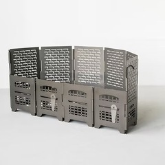 サンゾー工務店　アイアンテーブル　ロダンブリック半月　セット　（新品）の画像