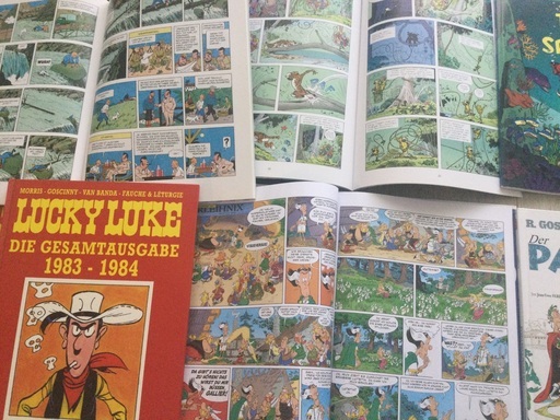 ドイツ語　コミック　18冊　Comics in German, Lucky Luke Asterix Tim Spirou Fantasio