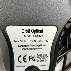☆値下げ☆H 2505-127 Kensington Orbit Optical #64327 2ボタン オプティカルトラックボール 動作確認済み キズ 汚れありの画像