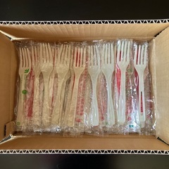 使い捨て　プラスチックフォーク　100本　※内容変更可