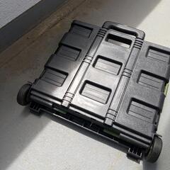 折りたたみ式コンテナキャリー 樹脂製ボックスサイズは40×40×40ぐらいの画像