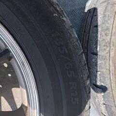 アルミタイヤホイール　185/65r15 ブリジストンパイザー4本の画像