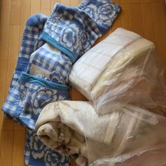 【0円】古毛布・シーツ他【あげます】