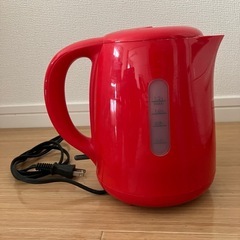 電気ポット 電気ケトル 赤 レッド