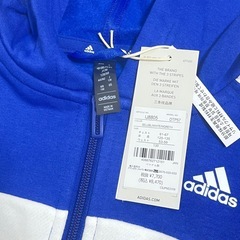 ❤️新品❤️ adidas アディダス　ジャージ　上下　130cm セットアップ　青　サッカーの画像
