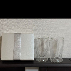 グラス（耐熱二層ガラス）2個セット