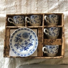 ブルーマイセンデミタスコーヒー