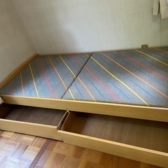 貰ってください 収納付シングルベッドの画像