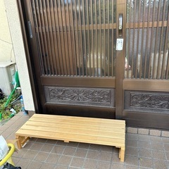 お話中すのこ玄関用足置き？の画像