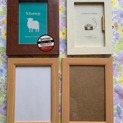 木目調フォトフレームセット