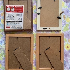 木目調フォトフレームセットの画像