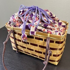 カゴバッグ　着物　浴衣　夏用