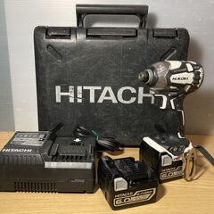 日立　コードレスインパクトドライバ　14.4V 6.0Ah WH...