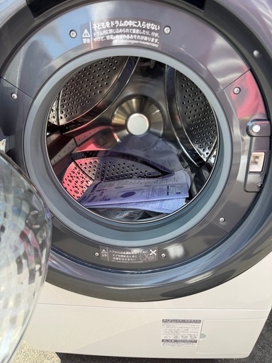 高年式 SHARP ドラム式洗濯乾燥機 ES-S7C-WL（2018年製）