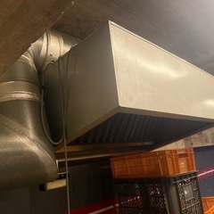 業務用レンジフードダクト換気扇付き