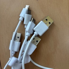 USB充電器　ケーブル3本