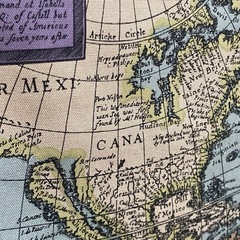 世界地図タペストリーの画像