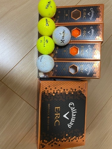 【さらに値下げしました】ゴルフセット+バッグ+新品ボール他