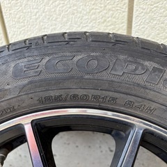 ヴィッツ 中古サマータイヤ ホイールセットの画像